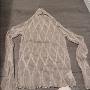 Elegant Sheer White Sweater